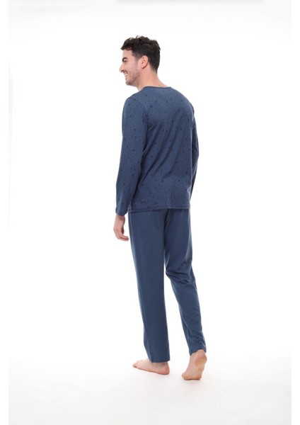Pijadore 1413 Battal Beden Uzun Kollu Erkek Pijama Takım fırsatları