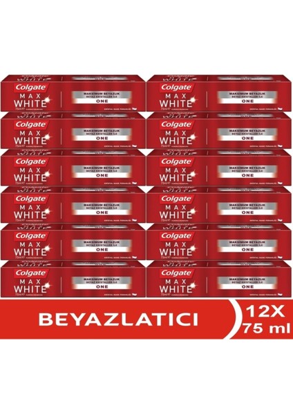 Visible White One Maksimum Beyazlık Diş Macunu 12 x 75 ml
