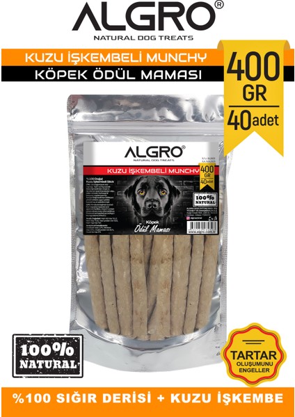 Kuzu Işkembeli Munchy Stick Çiğnemelik Yenilebilir 400 gr