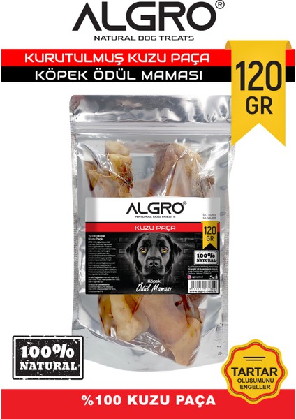 %100 Kuzu Paça Çiğneme Maması 120 gr