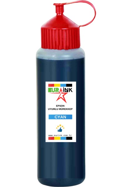 Canon Pixma E410 E414 Bitmeyen Kartuşlu Uyumlu mavi Mürekep