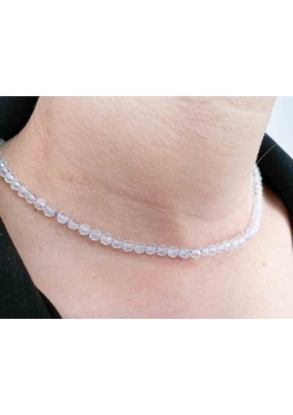 Sertifikalı Topaz Kolye 4 mm Faset Kesim fiyatları