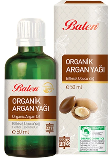 Organik Argan Yağı 50 ml %100 Saf Soğuk Pres - Sertifikalı