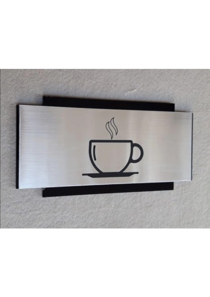 Dekoratif Yönlendirme Kapı Tabelası Cafe Kafeterya