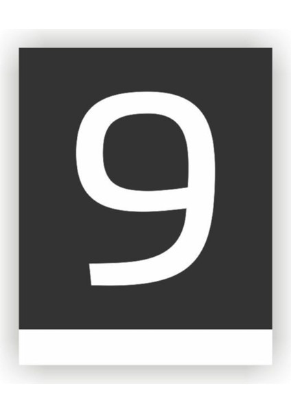 Pleksi Dikey Kapı Numarası