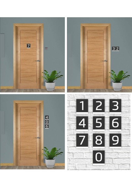 Pleksi Dikey Kapı Numarası fiyatları