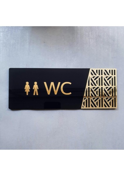 Luxury Black Seri Wc Yönlendirme Levhası indirimleri