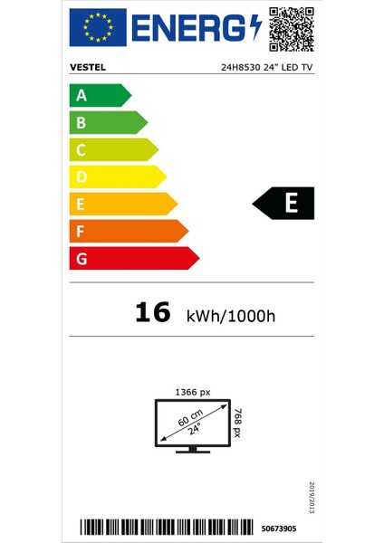 24H8530 24" 60 Ekran Dahili Uydu Alıcılı HD Ready Smart LED TV