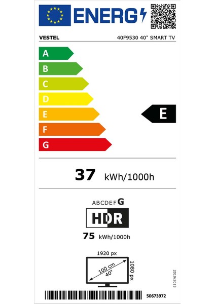 40F9530 40" 101 Ekran Dahili Uydu Alıcılı Full HD Smart LED TV