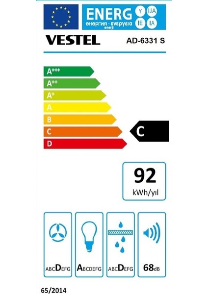 AD-6331 S Ankastre Davlumbaz modelleri