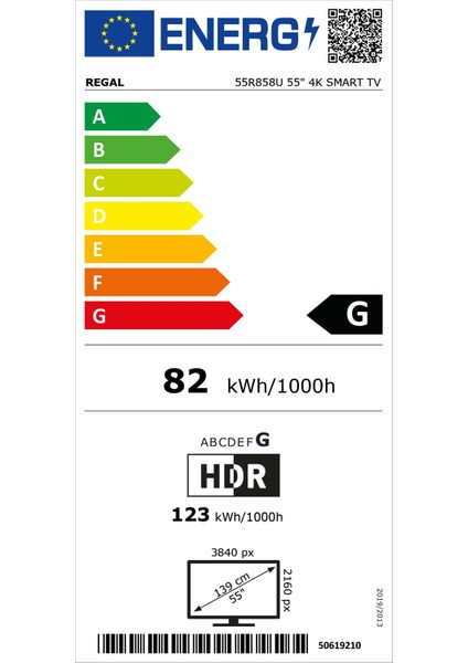 55R858U 55" 139 Ekran Dahili Uydu Alıcılı 4K Ultra HD Smart LED TV