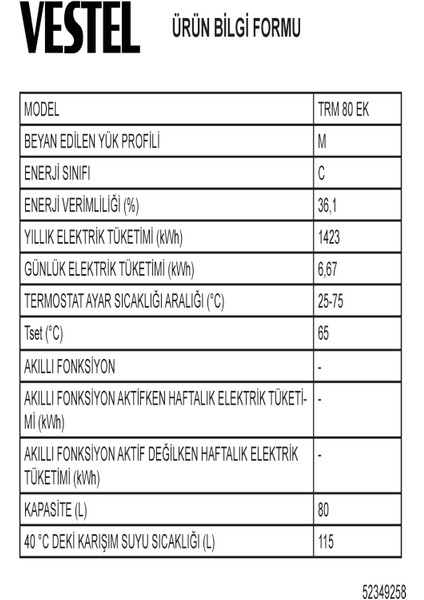 Trm 80 Ek Termosifon