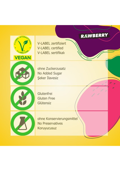 Kakaolu Şeker ilavesiz Vegan Glütensiz Kuruyemiş Bar 15'li