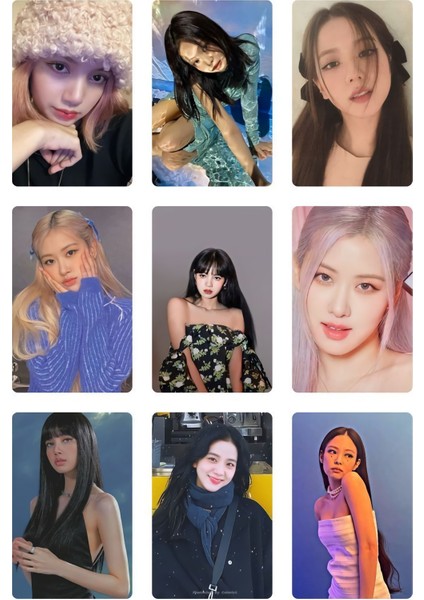 Black Pink 22 No -Kpop- 9 Lu Fotokart Seti