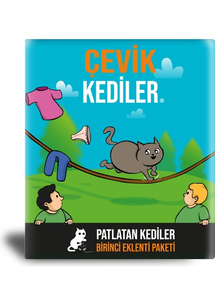 Patlatan Kediler Çevik Kediler Kart Oyunu, Kutu Oyunu, Parti Oyunu, Aile Oyunu