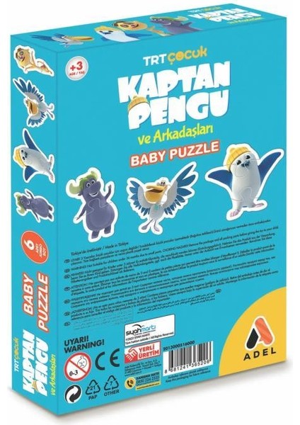 Trt Çocuk Kaptan Pengu Baby Puzzle