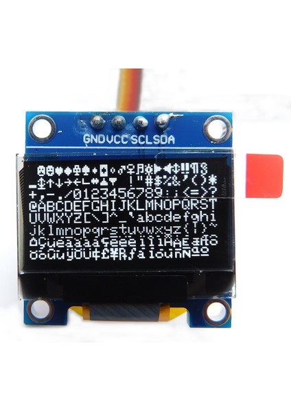 0.96 Inch Beyaz Oled Lcd Modül 128x64 Pixel IIC I2C Seri 0.96” Ekran Gösterge SSD1306 3.3V 5V Matrix