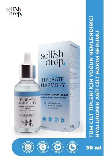 Hydrate Harmony 4D Hyaluronik Asit, Canlandırıcı ve Nemlendirici Serum 30 ml