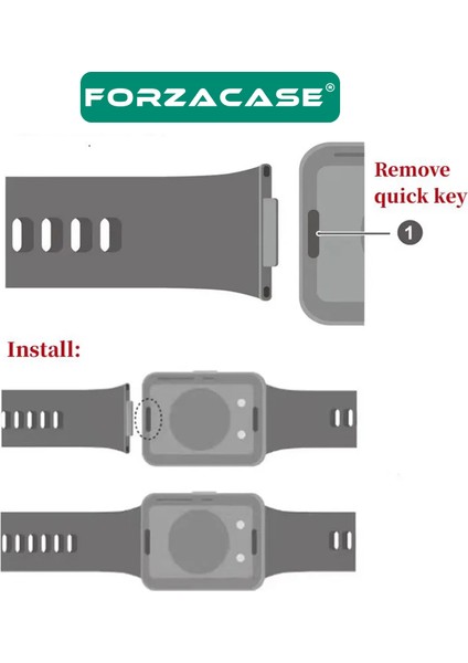 Huawei Watch Fit 2 Için Silikon Kordon Kayış - FC150 fiyatları