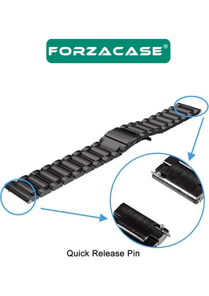 Samsung Galaxy Watch Active 2 40MM Uyumlu Metal Kordon Kayış - FC142 fırsatları