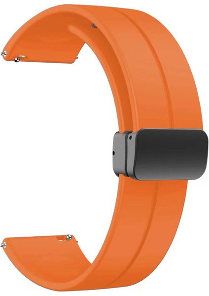 Forzacase Samsung Galaxy Watch Active R500 Uyumlu Manyetik Tokalı Silikon Kordon Kayış - FC145