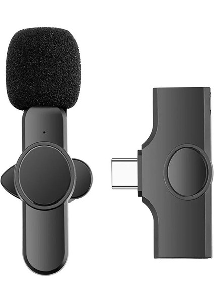 Type-C Profesyonel Wireless Kablosuz Yaka Mikrofonu Lavalier - FC100