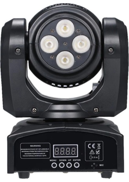 WASH-207 Dmx 512 Moving Head Hareketli Robot Sahne Işık Sistemi 70W Rgbw