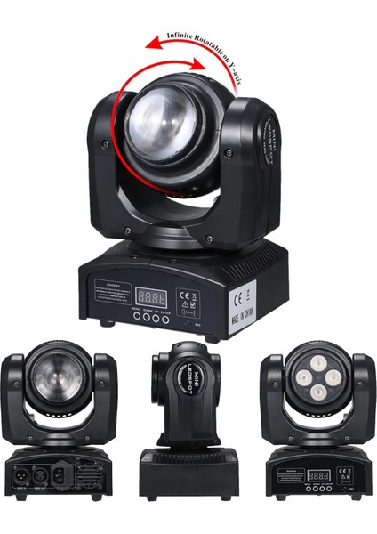 WASH-207 Dmx 512 Moving Head Hareketli Robot Sahne Işık Sistemi 70W Rgbw