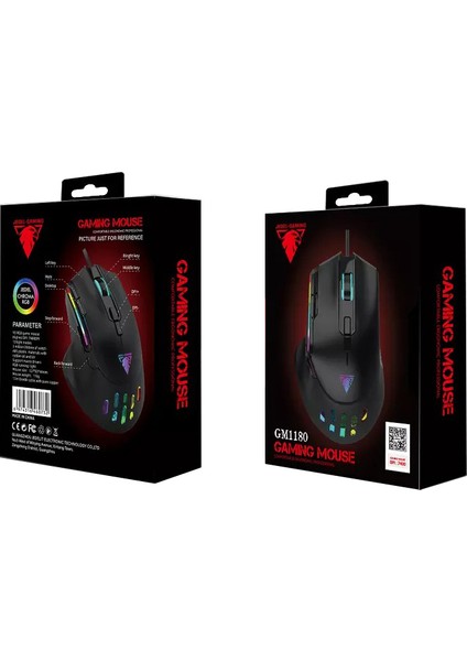 GM1180 Rgb Işıklı Kablolu Gamer Mouse