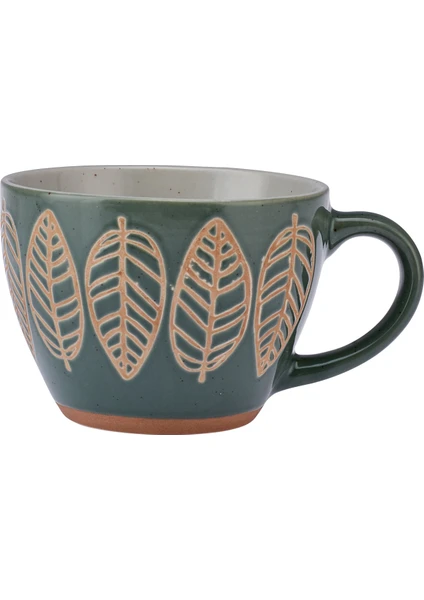 Greeny Stoneware Kupa 350 ml Yeşil