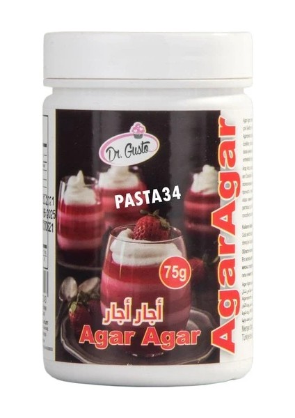 Mini Agar Agar 75 gr Doğal İçeriklerle Hazırlanmış Lezzetli Jelatin Alternatifi