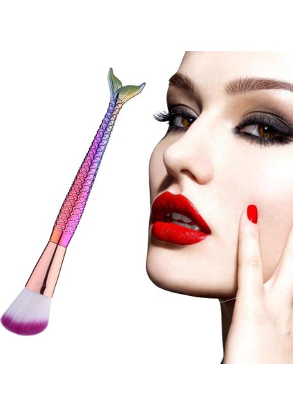 10 Adet Renkli + Küçük Balık Makyaj Fırçası (Yurt Dışından) fırsatları