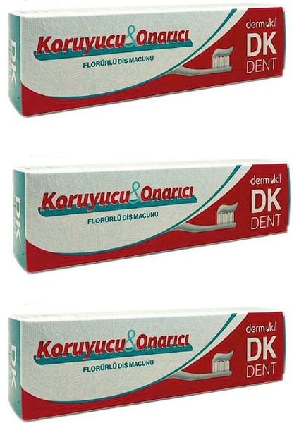 Diş Macunu Florürlü 100ml X 3 Adet