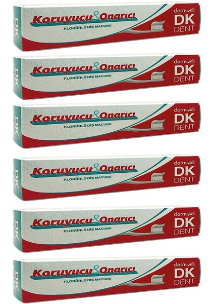 Diş Macunu Florürlü 100ml X 6 Adet