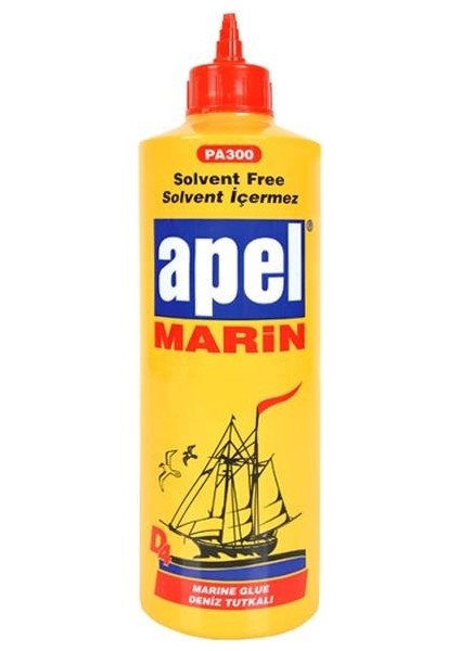 5 Adet Apel Marin Poliüretan Suya Dayanıklı Deniz Tutkalı 600 ml