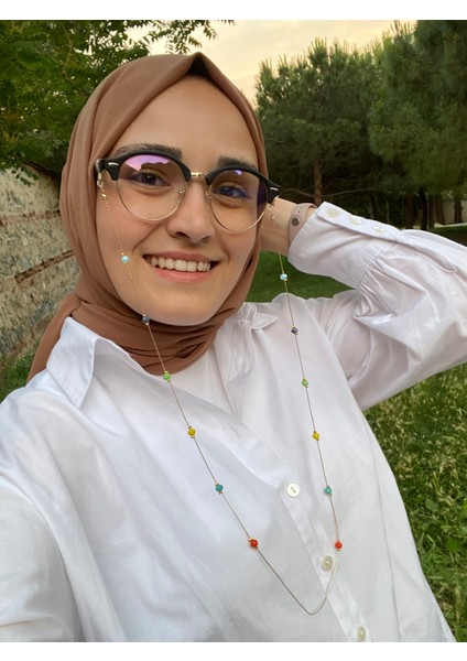 Colored Beads Özel Tasarım Gözlük Zinciri fiyatları