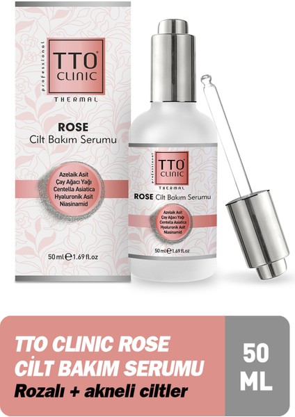 Tto Clinic Rose Cilt Bakım Serumu - Jumbo Boy 50 ml