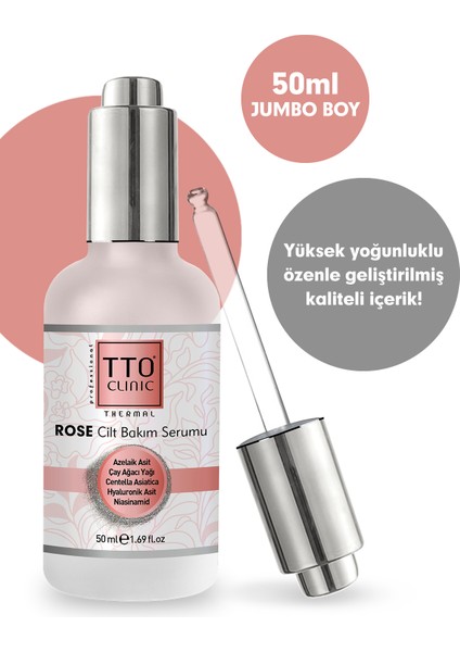 Tto Clinic Rose Cilt Bakım Serumu - Jumbo Boy 50 ml