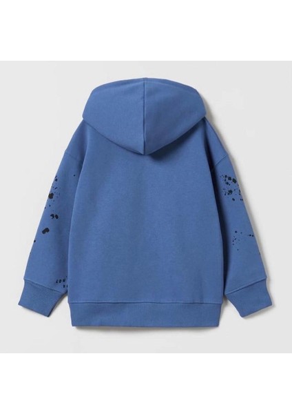 Anime Baskılı Kapüşonlu Uzun Kollu Sweatshirt fiyatları