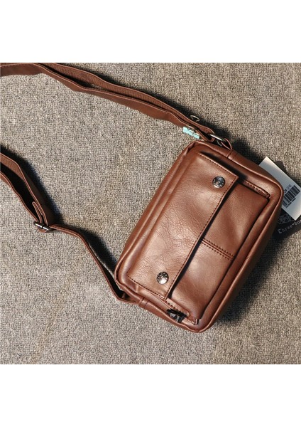 Basit Moda Küçük Satchel Çanta Erkek Tek Omuz Mini Sırt Çantası (Yurt Dışından)