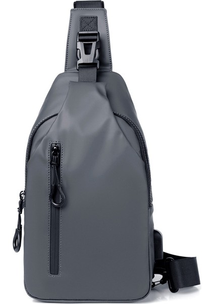 Erkek Göğüs Çantası Omuz Çantası Messenger Spor Sırt Çantası Suya Dayanıklı Göğüs Çantası (Yurt Dışından)