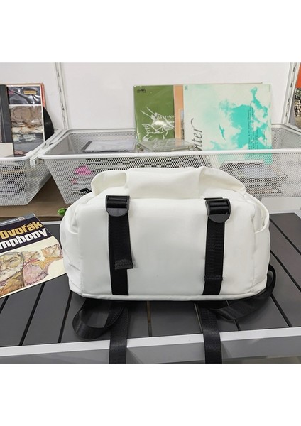 Düz Renk Öğrenci Okul Çantası Sırt Çantası Üniversite Öğrencisi Büyük Kapasiteli Sırt Çantası (Yurt Dışından) fırsatları