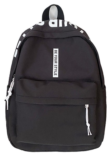 Kızlar Küçük Sırt Çantası Moda Rahat Kampüs Öğrenci Okul Çantası Mektup Sırt Çantası (Yurt Dışından)