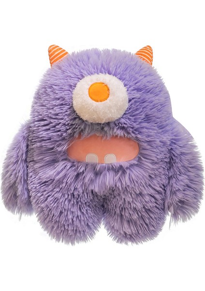Tüylü Küçük Canavar Peluş Bebek Yaratıcı Büyük Gözlü Canavar Bebek (Yurt Dışından)
