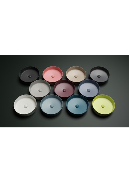 LP145 Loop Ø 45 cm Set Üstü Çanak Lavabo Cappucino Mat fiyatları