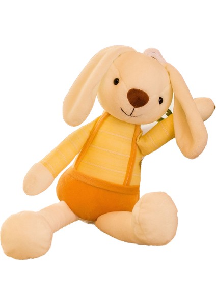 Sevimli Uzun Kulaklı Yatıştırıcı Tavşan Peluş Oyuncak Bebek Bez Bebek (Yurt Dışından)