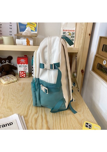 Okul Çantası Bayan Üniversite Öğrencisi Ortaokul Lise Öğrencisi Sırt Çantası Basit ve Şık Büyük Kapasiteli Sırt Çantası (Yurt Dışından) indirimleri
