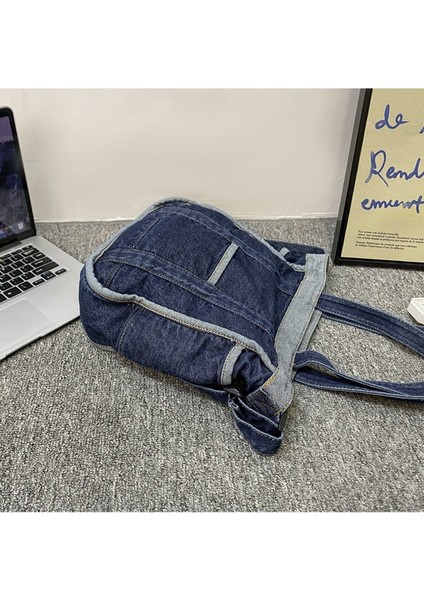 Yıkanmış Kovboy Tuval Çanta Kadın Crossbody Çanta Kadın Rahat Sanat Omuz Çanta (Yurt Dışından) fiyatları