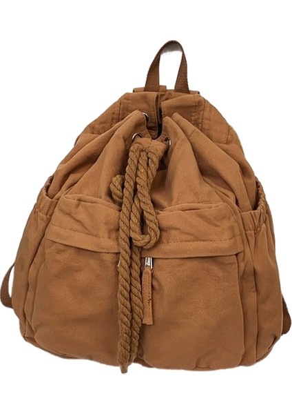 Kanvas Çanta Kişilik Ipli Kordon Sırt Çantası (Yurt Dışından)