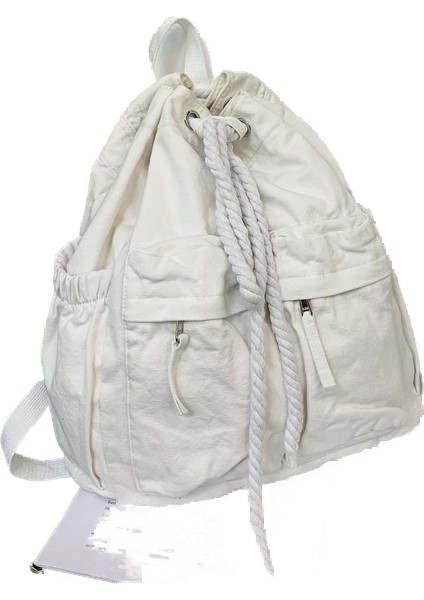 Kanvas Çanta Kişilik Ipli Kordon Sırt Çantası (Yurt Dışından)